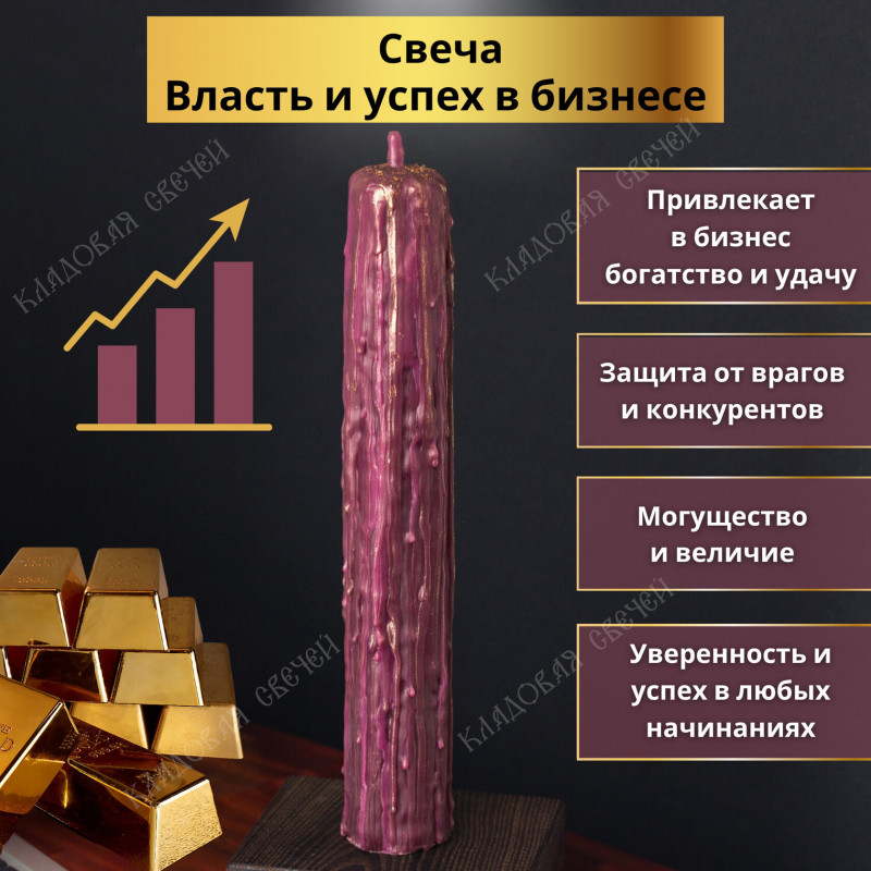 Свеча "Власть и Успех в бизнесе" Свеча "Власть и Успех в бизнесе"