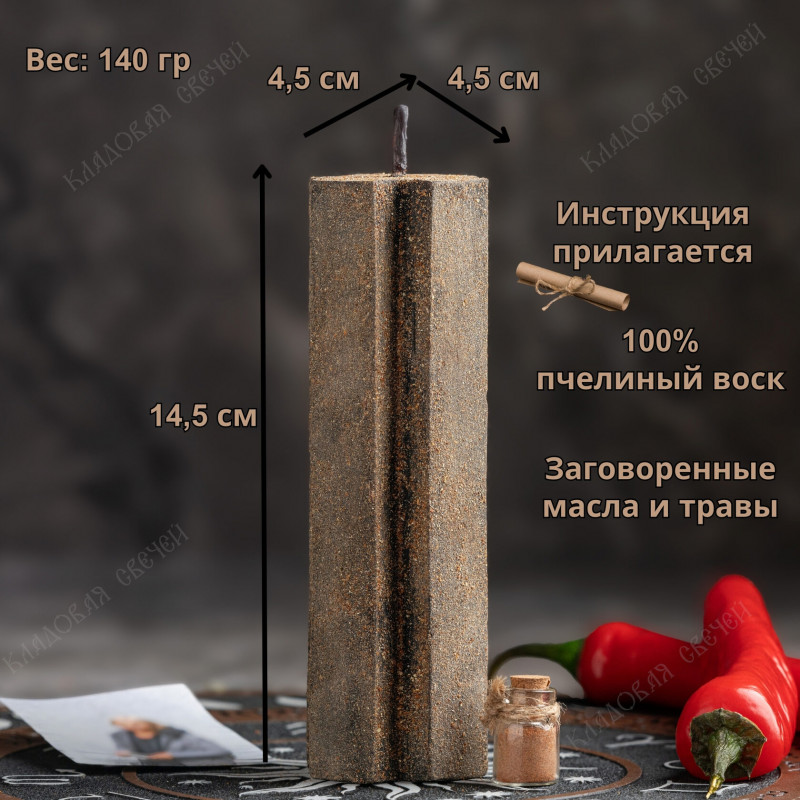 Свеча-ритуал "Пошел вон" Свеча-ритуал "Пошел вон"